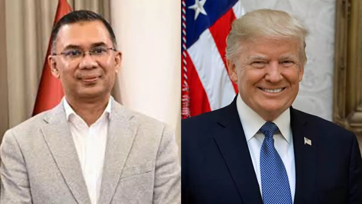 তারেক রহমান ও ডোনাল্ড ট্রাম্প। কোলাজ: প্রতিদিনের বাংলাদেশ